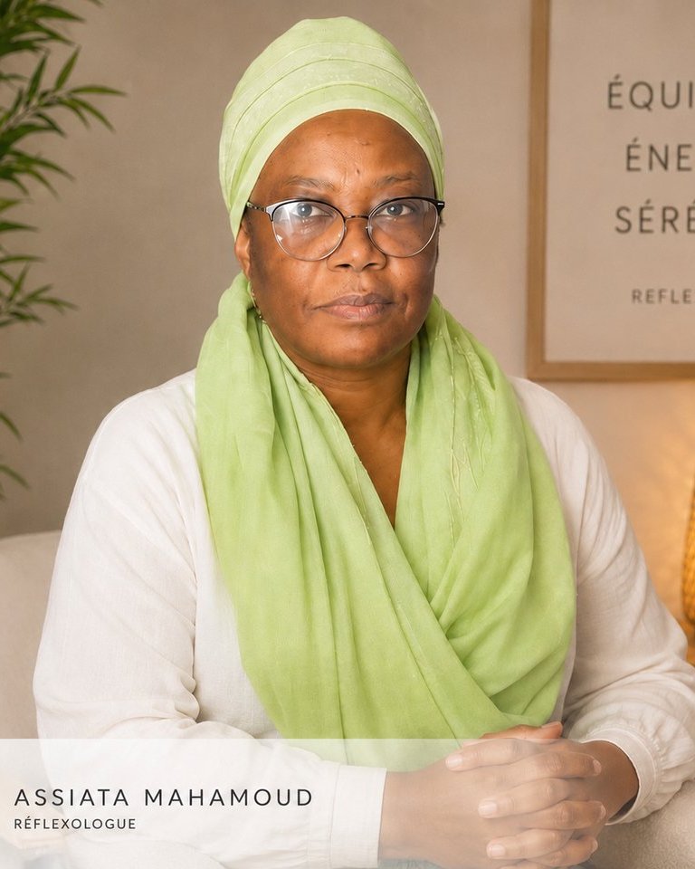 Assiata Mahamoud, réflexologue à Caen